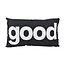 Gek op kussens! Good Zwart | 30 x 50 cm | Kussenhoes | Katoen/Polyester
