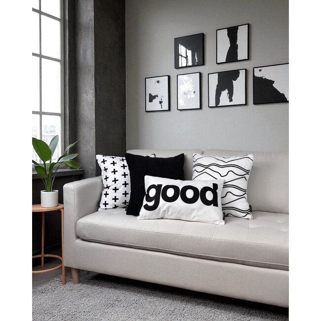 Sierkussen Good Wit | 30 x 50 cm | Katoen/Polyester