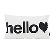 Hello Wit Kussenhoes | 30x50 cm | Katoen/Polyester