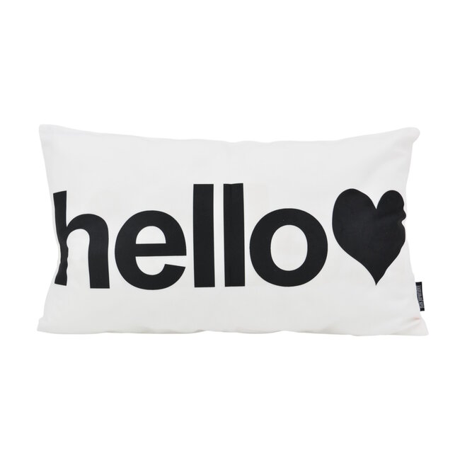 Hello Wit | 30 x 50 cm | Kussenhoes | Katoen/Polyester