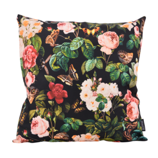 Gek op kussens! Sierkussen Butterfly Flowers | 45 x 45 cm | Katoen/Polyester