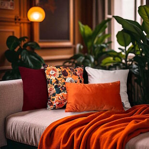 Teddy Donkerrood Kussenhoes | 45x45 cm | Polyester