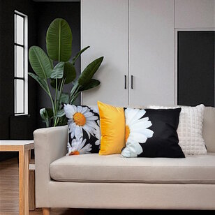 Velvet Donkergeel Kussenhoes | 45x45 cm | Polyester