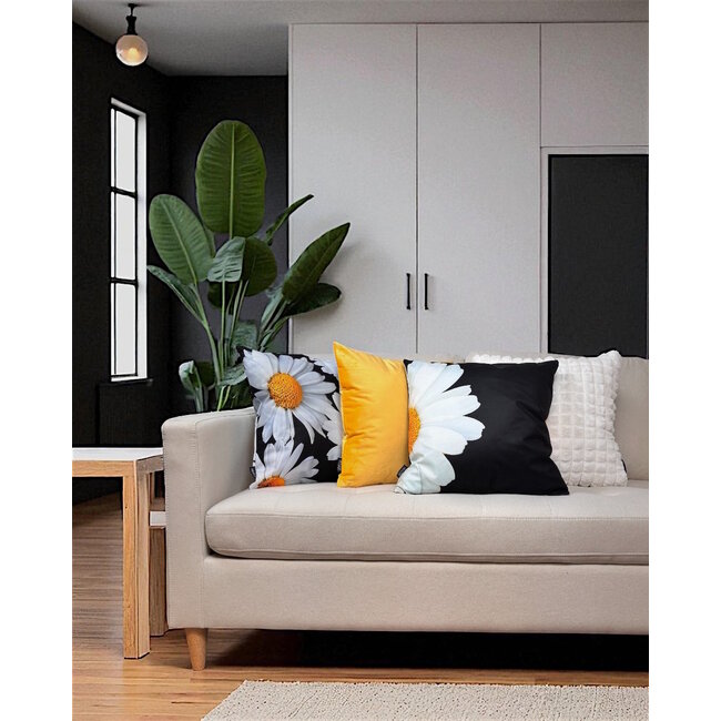 Sierkussen Mimi Fur Wit | 45 x 45 cm | Polyester