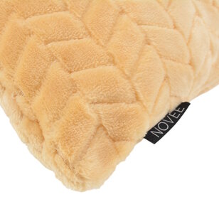 Pluche Botergeel Kussenhoes | 45x45 cm | Polyester