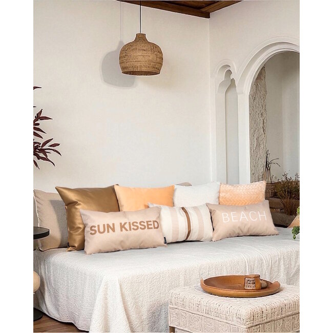 Pluche Botergeel | 45 x 45 cm | Kussenhoes | Polyester