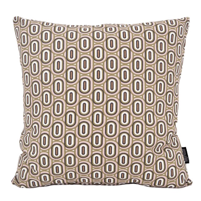 Sierkussen Retro Oudroze | 45 x 45 cm | Katoen/Polyester