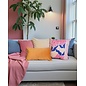 Velvet Okergeel Kussenhoes | 30x50 cm | Polyester