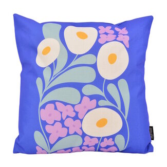 Gek op kussens! Midnight Blossom Kissenbezug | 45x45 cm | Baumwolle/Leinen