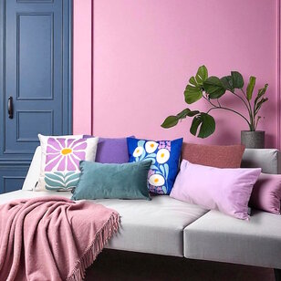 Teddy Lila Kussenhoes | 45x45 cm | Polyester