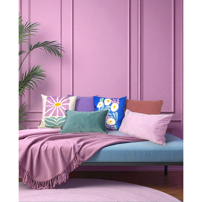 Bouclé Oudroze Kussenhoes | 45x45 cm | Polyester