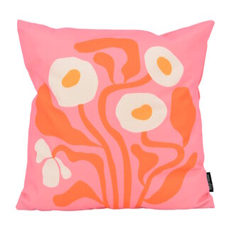 Gek op kussens! Sierkussen Pink Garden | 45 x 45 cm | Katoen/Linnen