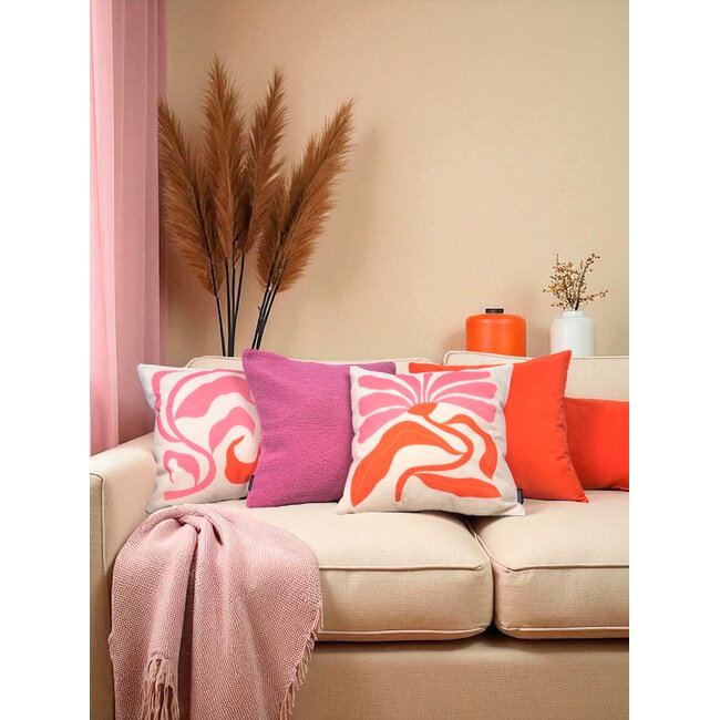 Sierkussen Tropical Flora | 45 x 45 cm | Katoen/Linnen