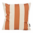 Ela Stripe Cognac Kussenhoes | 45x45 cm | Katoen/Linnen