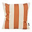 Gek op kussens! Ela Stripe Cognac Kissenbezug | 45x45 cm | Baumwolle/Leinen
