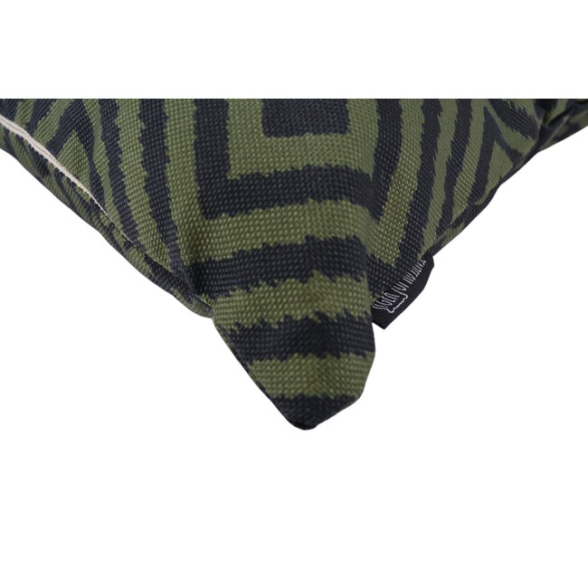 Green Graphic Kussenhoes | 45x45 cm | Katoen/Linnen