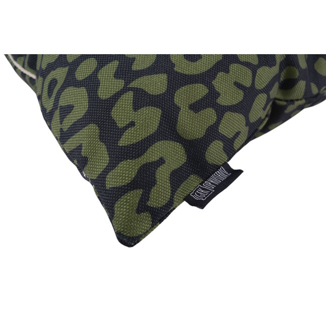 Green Leopard Kussenhoes | 45x45 cm | Katoen/Linnen