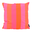Gek op kussens! Pink Orange Stripes Kussenhoes | 45x45 cm | Katoen/Polyester
