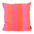 Sierkussen Pink Orange Stripes | 45 x 45 cm | Katoen/Polyester