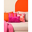 Pink Orange Stripes Kussenhoes | 45x45 cm | Katoen/Polyester