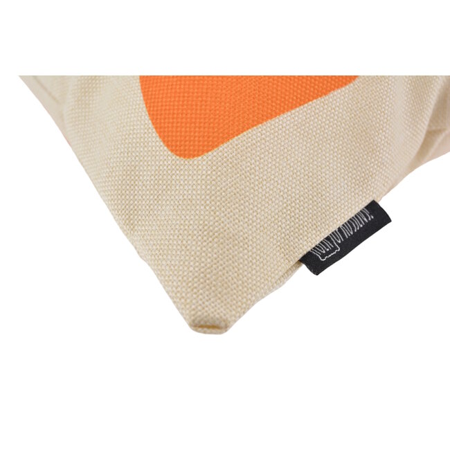 Amber Leaf Kissenbezug | 45x45 cm | Baumwolle/Leinen