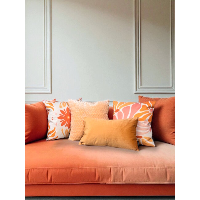 Sierkussen Pluche Botergeel | 45 x 45 cm | Polyester