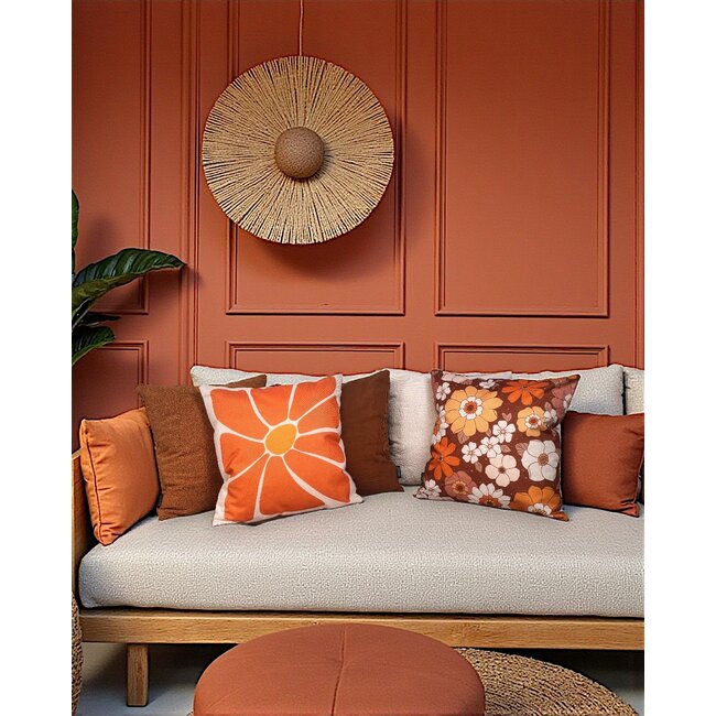 Sierkussen Coco Cognac | 45 x 45 cm | Corduroy/Polyester