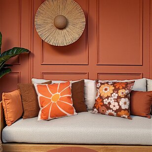 Sierkussen Bouclé Cognac | 45 x 45 cm | Polyester