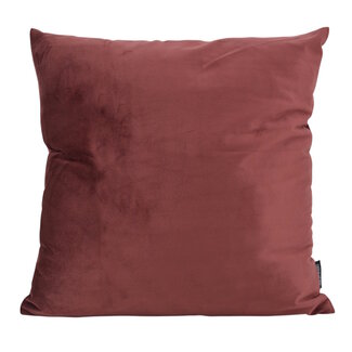 Gek op kussens! Velvet Kastanje | 45 x 45 cm | Kussenhoes | Polyester