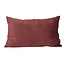 Gek op kussens! Velvet Kastanje | 30 x 50 cm | Kussenhoes | Polyester
