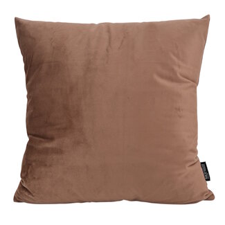 Gek op kussens! Velvet Mokka Kussenhoes | 45x45 cm | Polyester