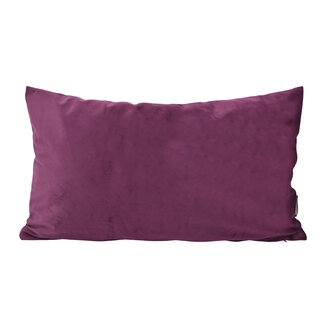 Gek op kussens! Velvet Aubergine Kissenbezug | 30x50 cm | Polyester
