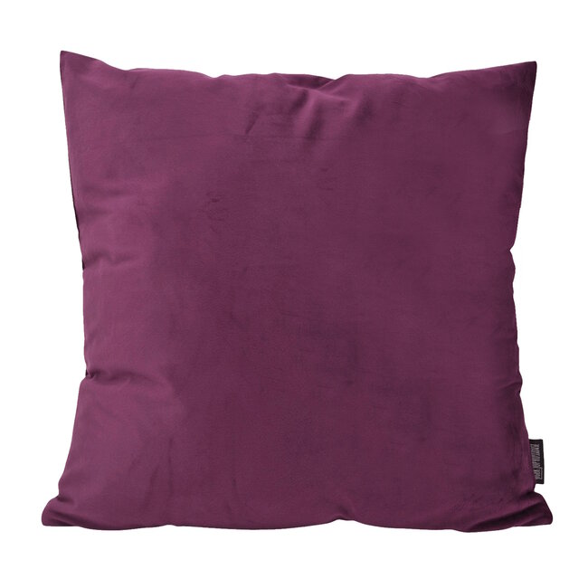 Sierkussen Velvet Aubergine | 45 x 45 cm | Polyester