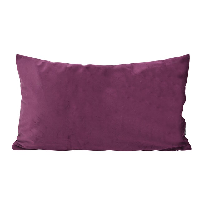 Sierkussen Velvet Aubergine | 30 x 50 cm | Polyester