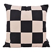 Checker Schwarz/Beige Kissenbezug | 45x45 cm | Baumwolle/Polyester