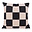 Gek op kussens! Checker Zwart/Beige Kussenhoes | 45x45 cm | Katoen/Polyester
