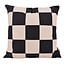 Checker Zwart/Beige Kussenhoes | 45x45 cm | Katoen/Polyester