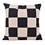 Sierkussen Checker Zwart/Beige | 45 x 45 cm | Katoen/Polyester