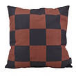 Checker Zwart/Bruin Kussenhoes | 45x45 cm | Katoen/Polyester