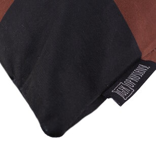 Checker Schwarz/Braun Kissenbezug | 45x45 cm | Baumwolle/Polyester