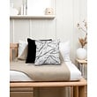 Black & White Leaves Kussenhoes | 45x45 cm | Katoen/Polyester
