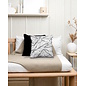 Black & White Leaves Kussenhoes | 45x45 cm | Katoen/Polyester