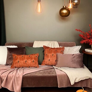 Velvet Mokka Kissenbezug | 45x45 cm | Polyester