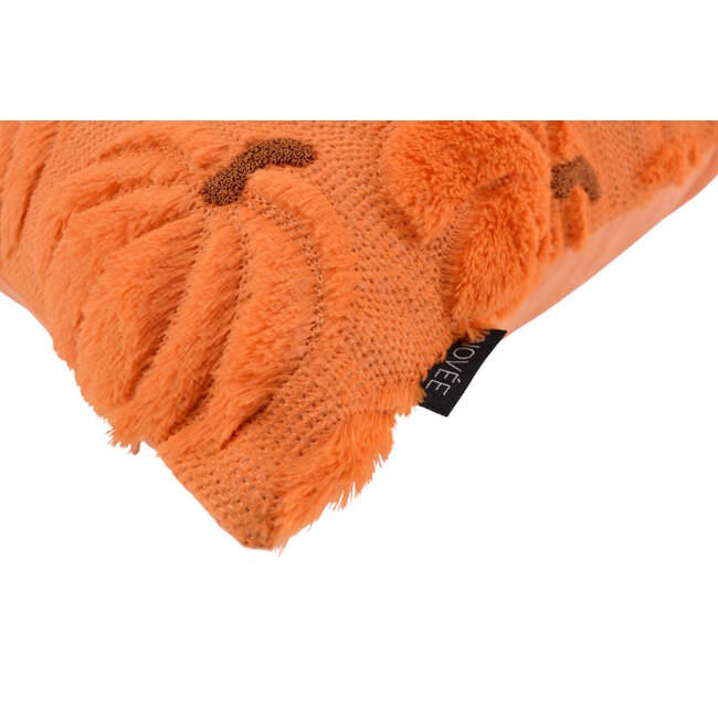 Furry Pumpkin Oranje Kussenhoes | 30x50 cm | Polyester