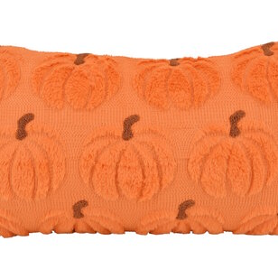 Sierkussen Furry Pumpkin Oranje | 30 x 50 cm | Polyester