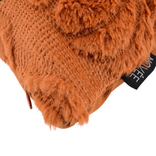 Furry Pumpkin Bruin Kussenhoes | 45x45 cm | Polyester