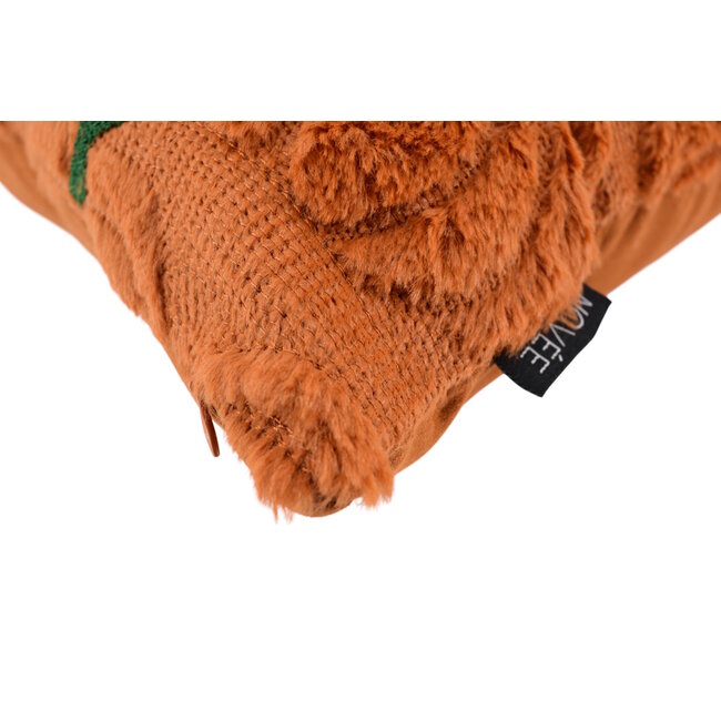 Sierkussen Furry Pumpkin Bruin | 45 x 45 cm | Polyester