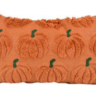 Furry Pumpkin Braun Kissenbezug | 30x50 cm | Polyester