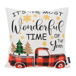 Sierkussen Wonderful Christmas | 45 x 45 cm | Katoen/Polyester