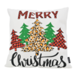 Sierkussen Leopard Christmas | 45 x 45 cm | Katoen/Polyester